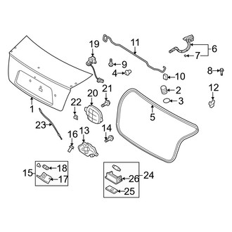Kia OE - Trunk Lid - Lid & Components (EX / LX)