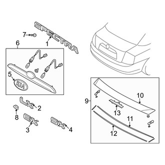 Kia OE - Trunk Lid - Exterior Trim (EX / LX / SX)