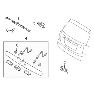 Kia OE - Lift Gate - Exterior Trim