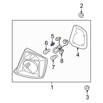 Kia OE - Rear Tail Light Bulb