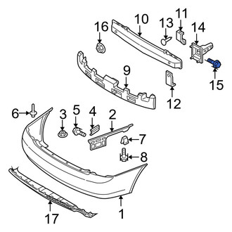 Kia OE - Rear Bumper Cover Bolt