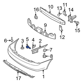 Kia OE - Bumper Cover Heat Shield Bolt