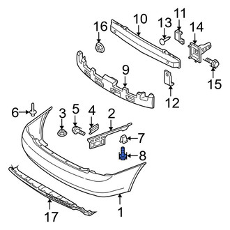 Kia OE - Body A-Pillar Trim Panel Screw