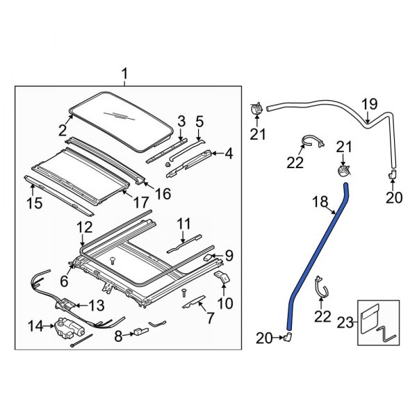 Sunroof Drain Hose