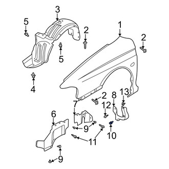 Kia OE - Rear Fender Liner Retainer