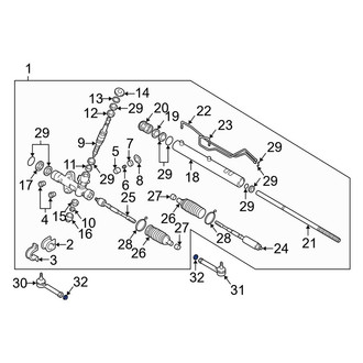 Kia OE - Outer Steering Tie Rod Nut