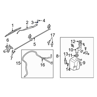 Kia OE - Wiper Arm Nut