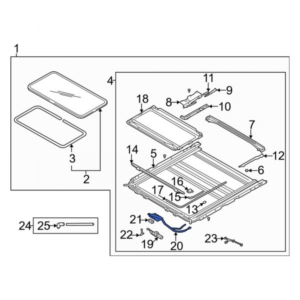 Sunroof Cable