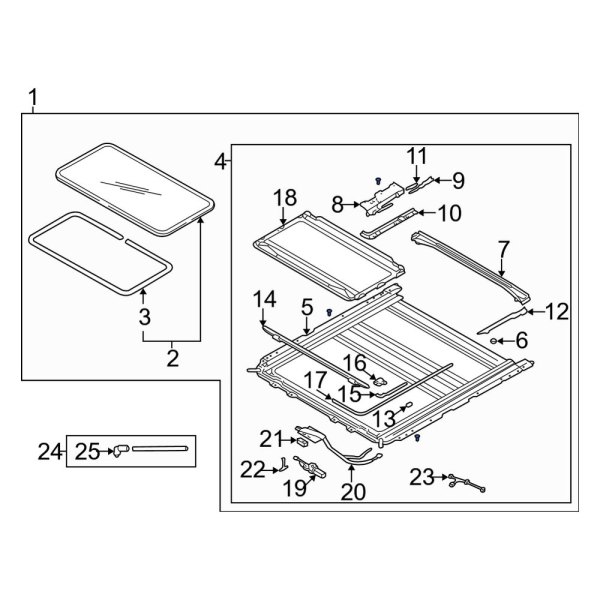 Sunroof Frame