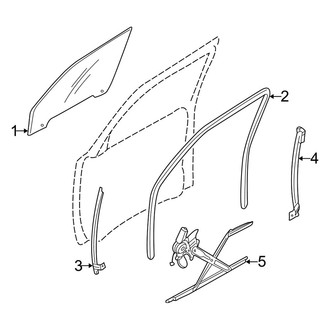 Kia OE - Front Door - Glass & Hardware