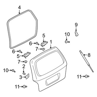 Kia OE - Lift Gate - Gate & Hardware