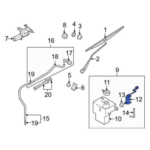 Windshield Washer Pump