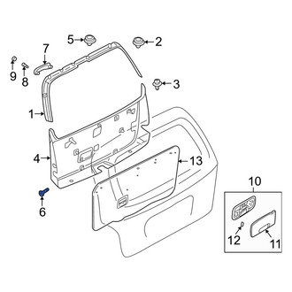 Kia OE - Liftgate Trim Screw
