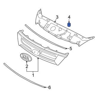 Kia OE - Radiator Support Access Cover Clip