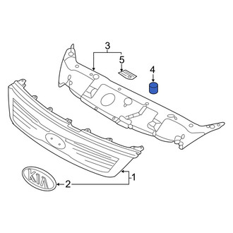 Kia OE - Radiator Support Access Cover Clip