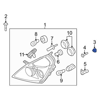 Kia OE - Headlight Mounting Nut