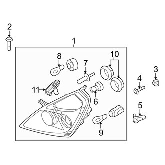 Kia OE - Front Lamps - Headlamp Components