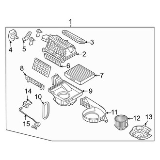 Kia OE - Air Conditioner & Heater - Blower Motor & Fan (Front)