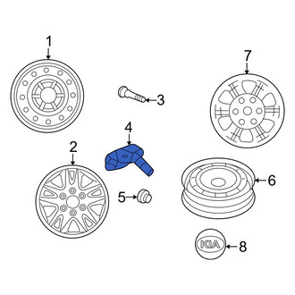 Kia OE - Tire Pressure Monitoring System (TPMS) Sensor