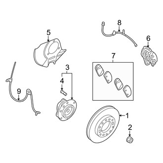 Kia OE - Front Suspension - Brake Components