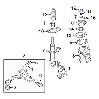 Kia OE - Suspension Strut Mount Nut