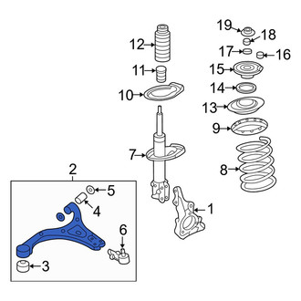 Kia OE - Front Right Suspension Control Arm