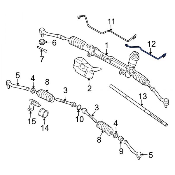 Kia OE 577174D000 Front Left Power Steering Line