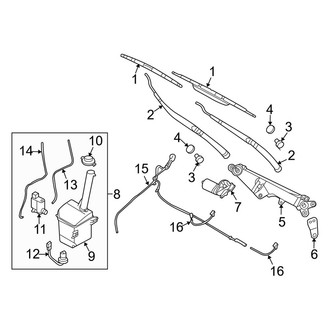 Kia OE - Windshield - Wiper & Washer Components
