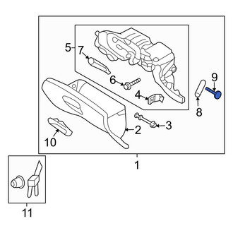 Kia OE - Glove Box Support Screw