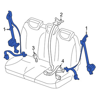 Kia OE - Front Right Seat Belt Lap and Shoulder Belt
