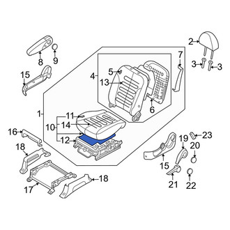 Kia OE - Front Left Seat Cushion Foam