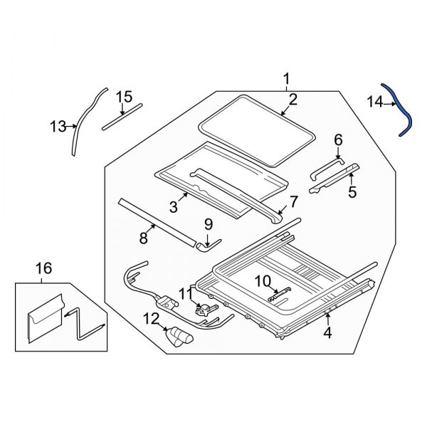 Sunroof Drain Hose