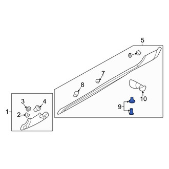 Kia OE - Roof Molding Clip