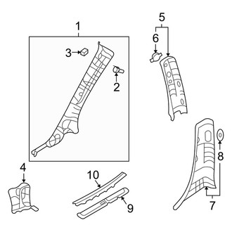 Kia OE - Pillars, Rocker & Floor - Interior Trim