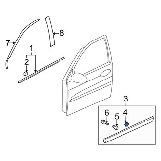 Kia OE - Door Molding Clip