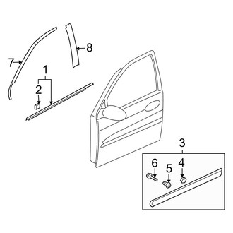 Kia OE - Front Door - Exterior Trim