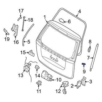Kia OE - Rear Liftgate Support Strut Holder