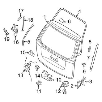 Kia OE - Lift Gate - Gate & Hardware (EX / LX)