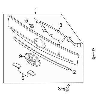 Kia OE - Rear Lamps - License Lamps
