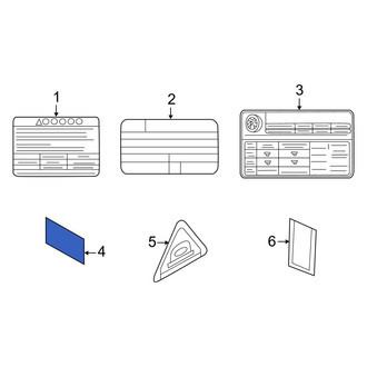 Kia OE - Air Bag Information Label