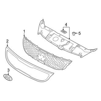 Kia OE - Front Bumper & Grille - Grille & Components