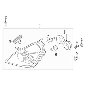 Kia OE - Front Lamps - Headlamp Components