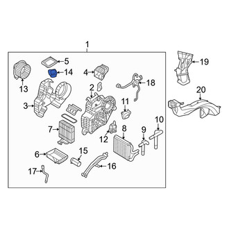 Kia OE - Front HVAC Blower Motor Resistor