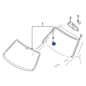 Kia OE - Front Interior Rear View Mirror Mounting Base