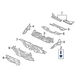 Kia OE - Cowl Cover Clip