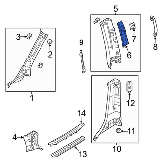 Kia OE - Seat Belt Height Adjuster Cover