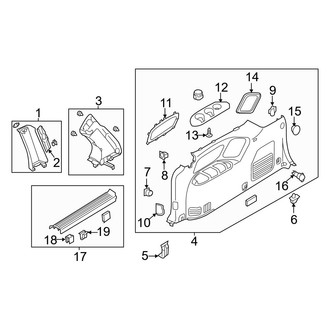 Kia OE - Side Panel - Interior Trim (Passenger Side)