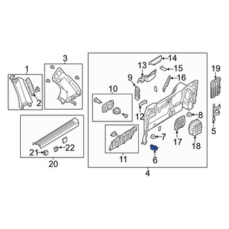 Kia OE - Kick Panel Retainer