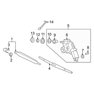 Kia OE - Lift Gate - Wiper & Washer Components