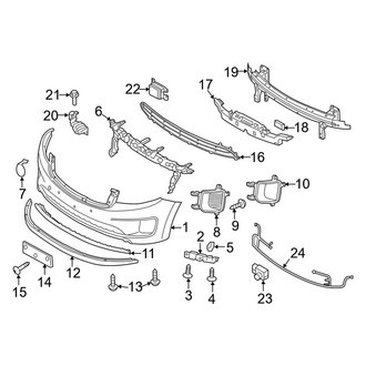 Kia OE - Front Bumper & Grille - Bumper & Components (EX / L / LX / SX)
